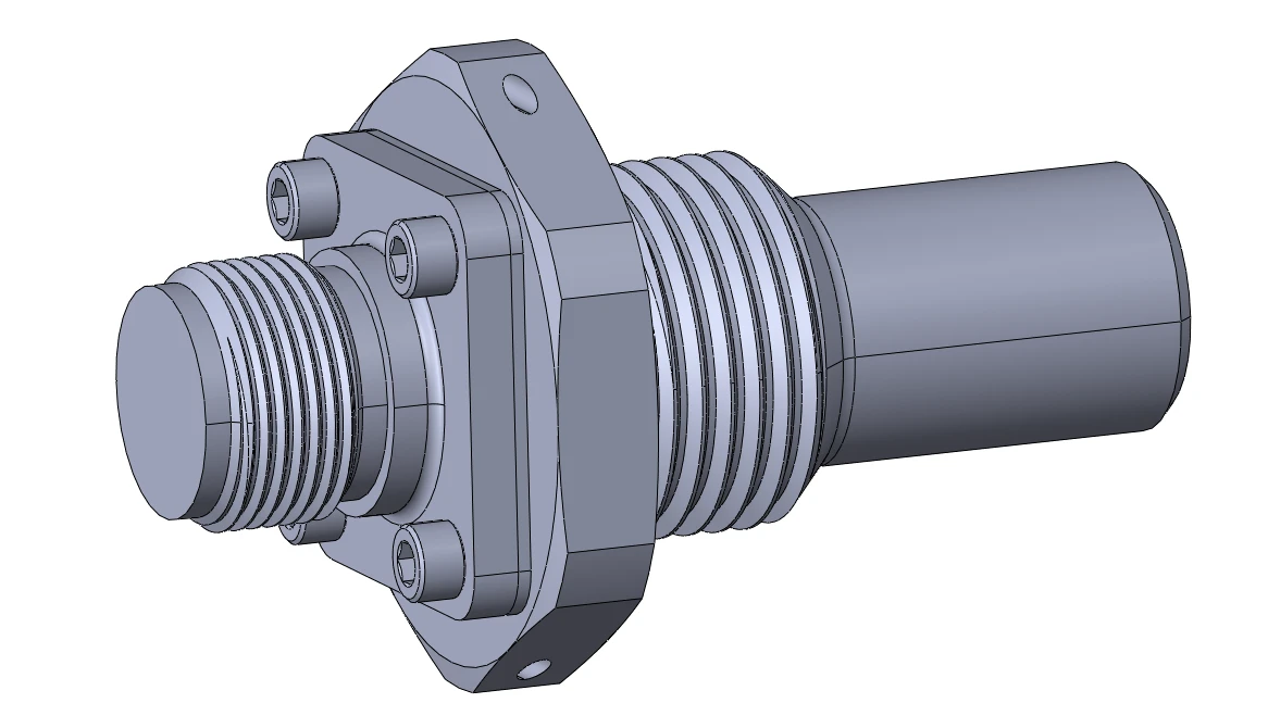 CAD Model preview for an example custom debris sensor
